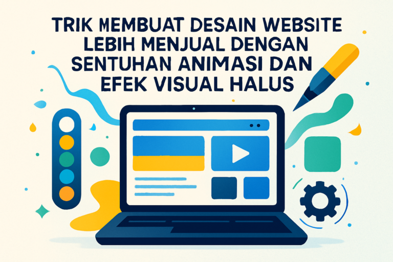 Trik Membuat Desain Website Lebih Menjual dengan Sentuhan Animasi dan Efek Visual Halus