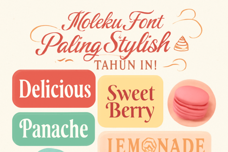 Koleksi Font Paling Stylish Tahun Ini yang Cocok untuk Website dengan Gaya Visual Delicious