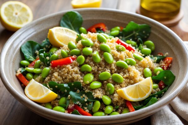 Resep Salad Quinoa Edamame Lemon Segar, Tinggi Protein dan Siap dalam 20 Menit